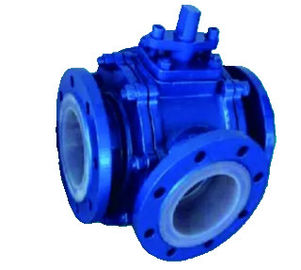 L'orecchione pieno del porto montato ha flangiato l'operazione manuale di grande dimensione della valvola a sfera