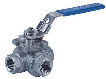 Valvola a sfera 1/2» - 2" dell'orecchione di pressione PN63 dimensione con il gambo della prova dello scoppio del dispositivo di bloccaggio